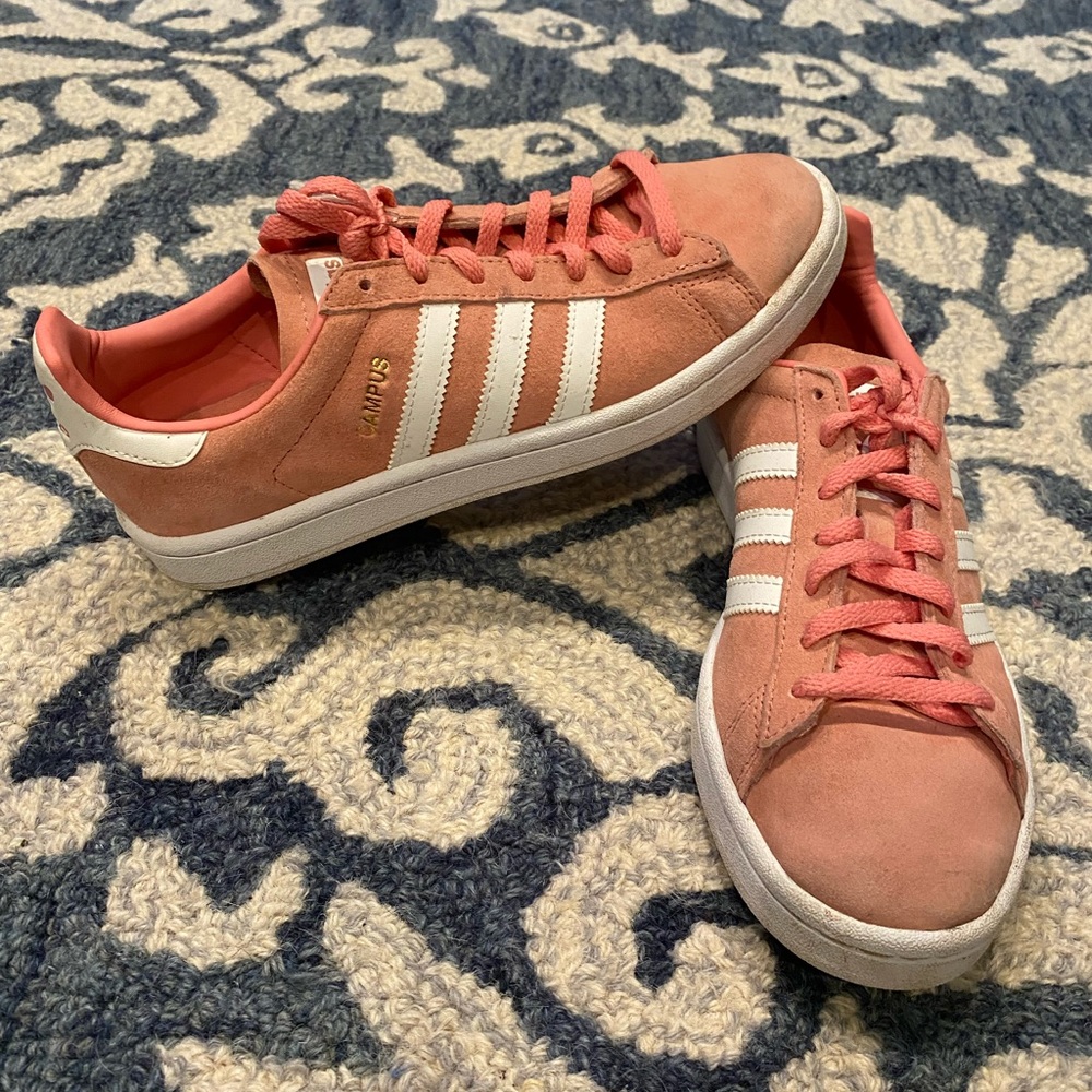 Adidas campus pink sneakers in size 6.5 - Picture 2 of 6